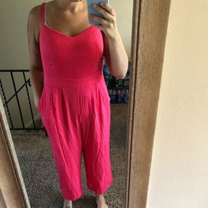 Torrid size “0” hot pink jumpsuit